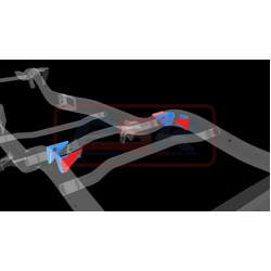 Performance Suspension Racing Nissan Patrol GQ-GU Chassis Bracing Rear Coil Tower System (Internal and external brace, weld on)