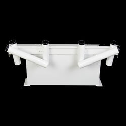 Prowave Bait Board Live Bait Tank 6 Rod Holders With Window - Large - White