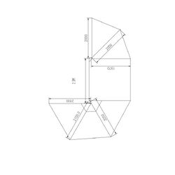 Rugged 4x4 Platinum 2.3m 270 Semi-auto Opening FREESTANDING Awning - Driver Side Moon Zip