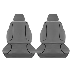 Tuff Terrain Canvas Grey Seat Covers to Suit Mazda BT50 (UP UR) XT Dual Cab 11-On REAR