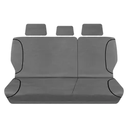 Tuff Terrain Canvas Grey Seat Covers to Suit Toyota Landcruiser 200 Series Wagon GX 5 Seater 11/11-On REAR