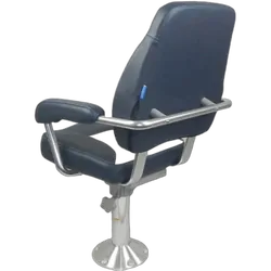 Mini-Mojo Deluxe Helm Seat - Dark Blue With White Contrast