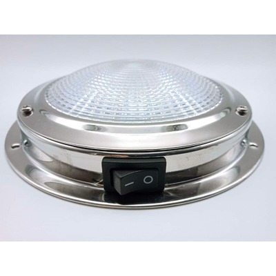Led Dome Light Stainless Steel Small 110mm 12V