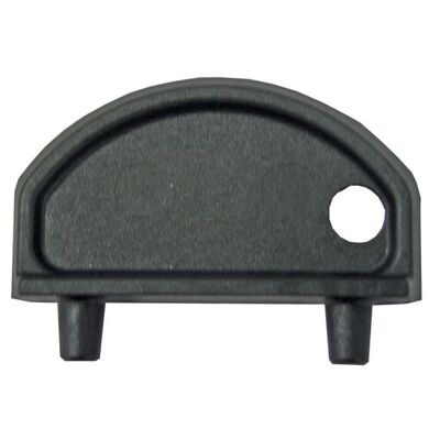 Attwood Vented Deck Fill - Black - Angled - 83mm