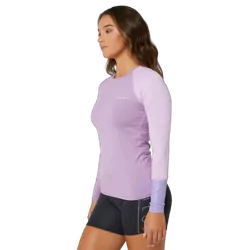 Jetpilot Cause Long Sleeve Ladies Rashie - Purple Size 6