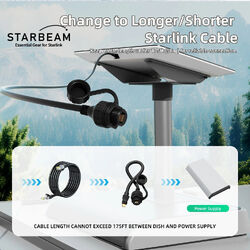 STARBEAM Starlink Flat High Performance SPX Plug to RJ45 Ethernet Adapter Cable