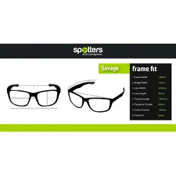 Spotters Sunglasses Savage Matt Black Halide