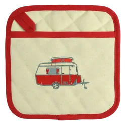 Van Go Collections Embroidered Pot Holders Mini Caravan Spring