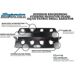 Superior Steering and Radiator Guard Suitable For Nissan Patrol GQ/GU (Small Radiator) - SUP-GUPATSMLGRD
