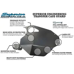Superior Transfer Case Guard Suitable For Toyota LandCruiser 79 Series Single Cab and 78 Series (Each) - SUP-TRANS79