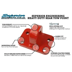 Superior Rated Tow Point Suitable For Nissan Patrol GQ/GU Heavy Duty Rear (Kit) - SUP-NISRTPGU
