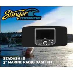 Universal Marine Dash W/3" Hole - Black