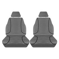 Tuff Terrain Canvas Grey Seat Covers to Suit Isuzu D-Max Dual Cab LS LS-U LS-M 05/12-20 REAR