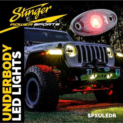 Stinger Spx Red Led Underbody / Rock Light Pair