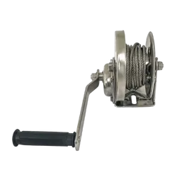 Sherpa Stainless steel hand winch 1200kg/10m cable