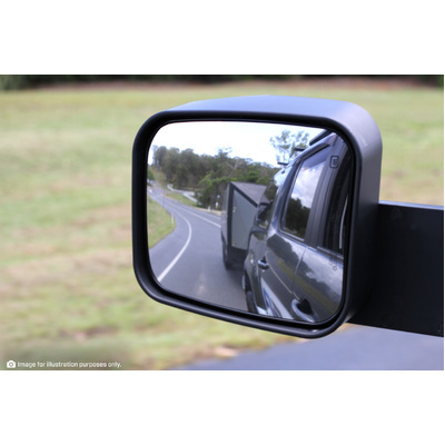 Msa Towing Mirrors (Black, Electric, Indicators, Blind Spot Monitoring) To Suit Tm1602 - Mazda Bt50 Sept 2020 - Current