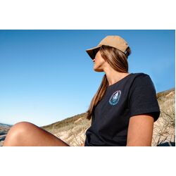 Nomad Design T-Shirt Womens Squidtrex Domination - Charcoal Black - 10