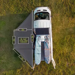 Tuff Terrain 180 Free Standing Awning With Dimmable LEDs