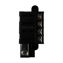 Tuff Terrain Fuse Block 4 Way Positive with Cover and Label Kit