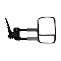 Extendable Towing Mirrors to suit Toyota Landcruiser 300 Series - Electric, Chrome, Power Fold, BSM & Indicator