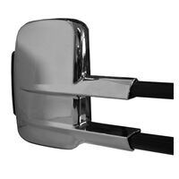 Extendable Towing Mirrors For Nissan Navara NP300 2015 - 2022 Chrome, Electric