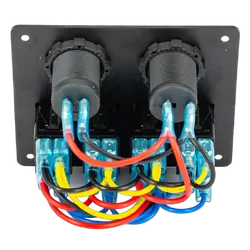 VES 4 Way Switch Panel & Waterproof Accessory Sockets