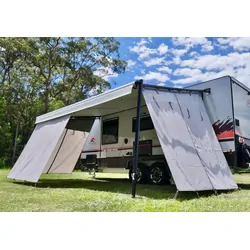 Xtend Outdoors Premium Long Side Shade Wall 15ft Centre Zip Long Shade Wall