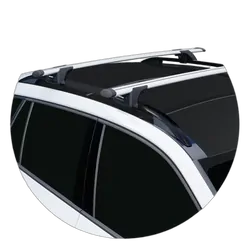 Yakima ThruBar 120cm Silver Pair (S16Y) To Suit Skoda Kamiq 5dr SUV /2020-/On