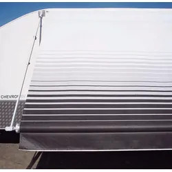 Aussie Traveller Awning Sunburst Eclipse 19' Charcoal Roof White Ends