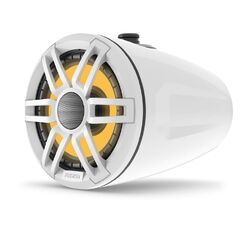Fusion XS Series Marine Wake Tower Speakers, 6.5" 200-Watt Sports White Marine Wake Tower Speaker with RGB LED Lighting