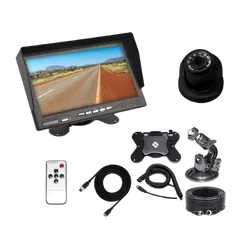 Aussie Traveller Rear View Round Camera Kit Black Single