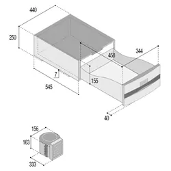 Vitrifrigo Fridge & Freezer 12/24v D30A White (Drawer) 30l