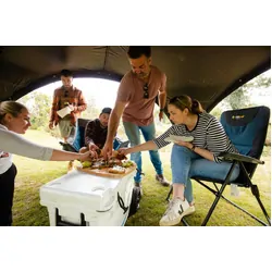 Oztrail Resort 5 Position Arm Chair - Navy