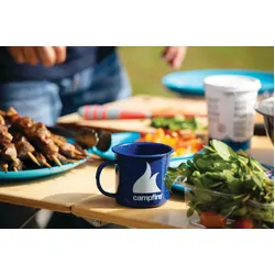 Campfire 8Cm Enamel Mug - Navy