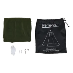 Elemental Queen Circular Mosquito Net Green
