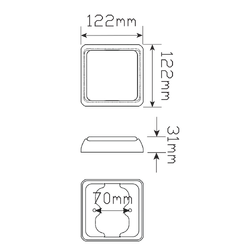 Reversing Lamps 100WM