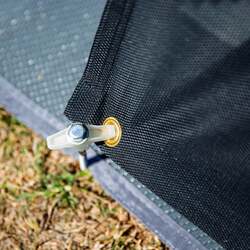 Aussie Traveller Sunblocker Long Side Wall 4.5m Black To Suit Cassette Awning