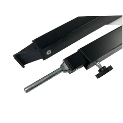 Coast To Coast Curved Awning Rafter Black Extends To 274cm