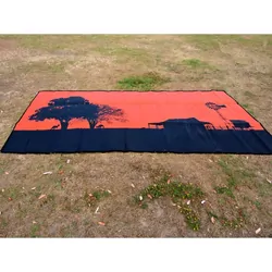 Affordable Camping Mats Annex Mat Homestead Orange/Black 4.0 x 2.4m