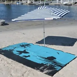 Affordable Camping Mats Annex Mat Morning Surf Aqua/Black 5.0 x 2.4m