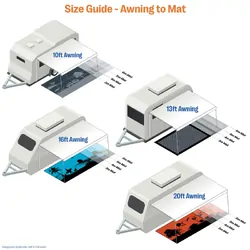 Affordable Camping Mats Annex Mat Whale Shark Light Blue/Dark Blue 3.0 x 2.4m