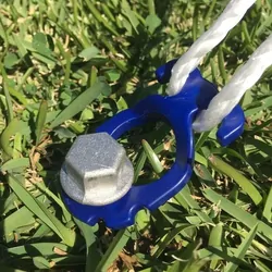 Alko Large Alloy Screw In Peg with ABS Guyrope Holder Clip. PEG-A-29