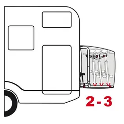 Fiamma Bike Cover Grey Size 2 To 3 Bikes. NEW2020 08208-01/Old 04502e01