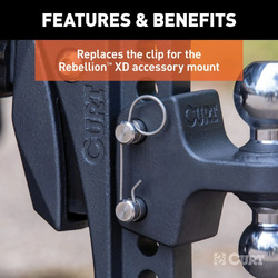 Curt Rebellion XD - Spare Mounting Pin Clips (x2). 45975-85
