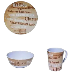 Coast To Coast 100% Melamine 16PC Dinner Set - Destinations