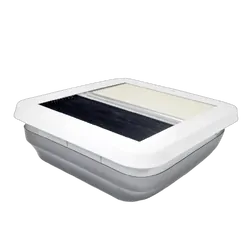 Aussie Traveller Roof Hatch 450 x 400 Smoke Black Lid