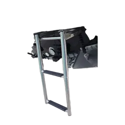 Relaxn 2 Step Stainless Steel Tele Ladder With Catch