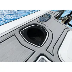 Rod & Cup Holder Relaxn Black Plastic 30°