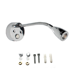 Coast to Coast 12V LED Aluminium Reading Light With 2A Usb.
