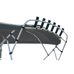 5 Oceans Marine 4 Bow Bimini & Rocket Launcher 1.7m - 1.9m - Black